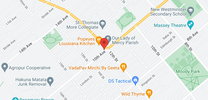 map of 7381 10TH AVENUE